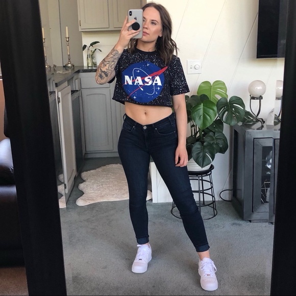 Buzzaldrin Tops - NASA Crop Top